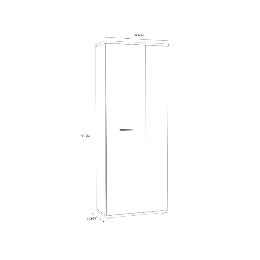 Commode / meuble à chaussures SIMO blanc