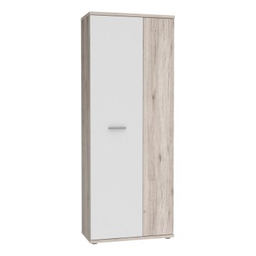 Commode/Meuble à chaussures SIMO blanc/taupe