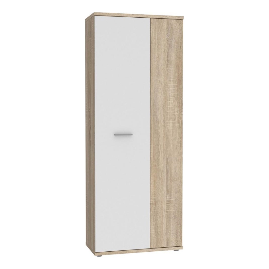 Commode/Meuble à chaussures SIMO chêne sonoma/blanc