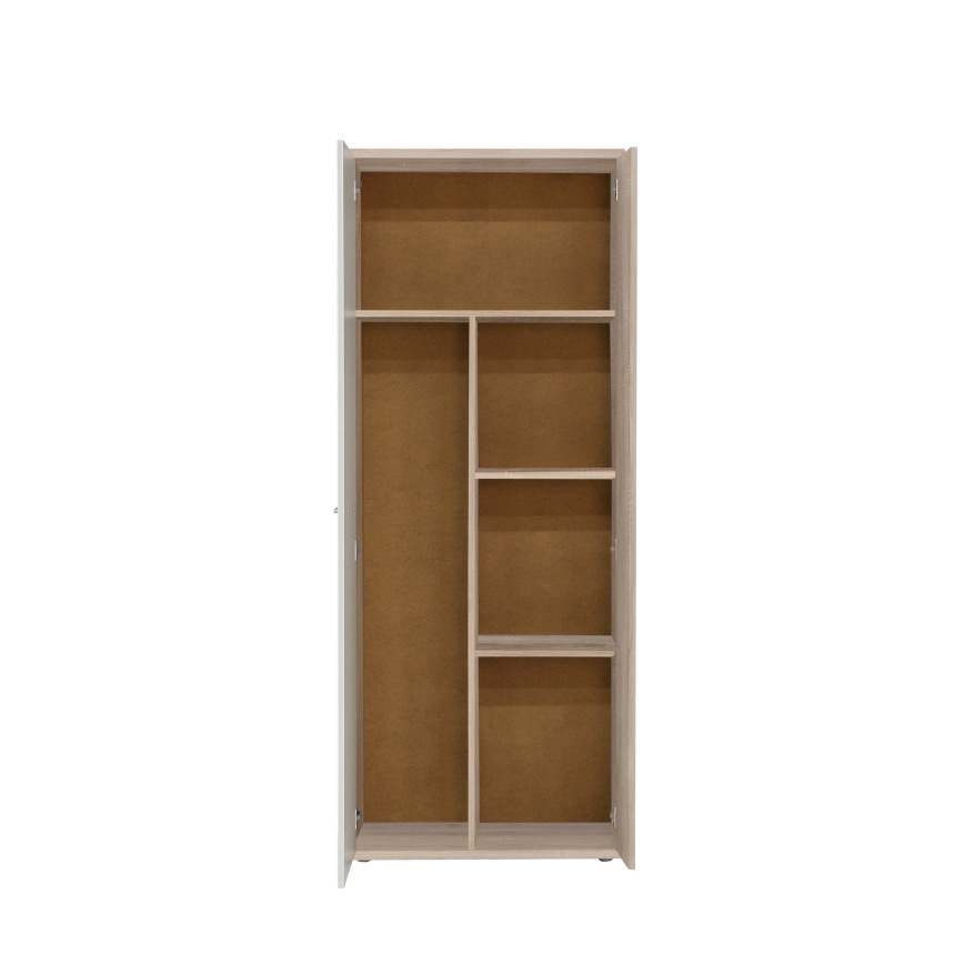 Commode/Meuble à chaussures SIMO chêne sonoma/blanc