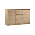 Commode MIYABI 138 x 86 x 40 cm, chêne Cremona