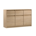 Commode MIYABI 138x86x40 cm chêne Cremona