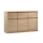 Commode MIYABI 138x86x40 cm chêne Cremona