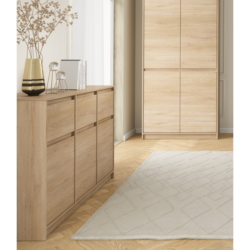 Commode MIYABI 138x86x40 cm chêne Cremona