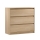 Commode MIYABI 92x86x40 cm chêne Cremona