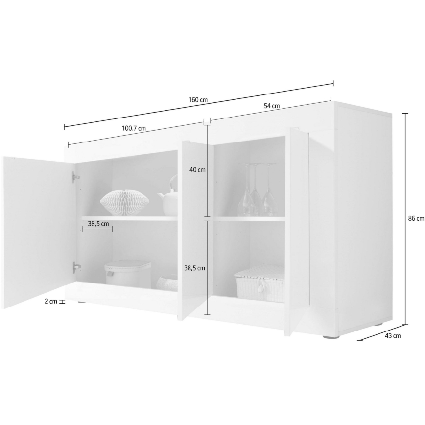 Commode NERILA blanche