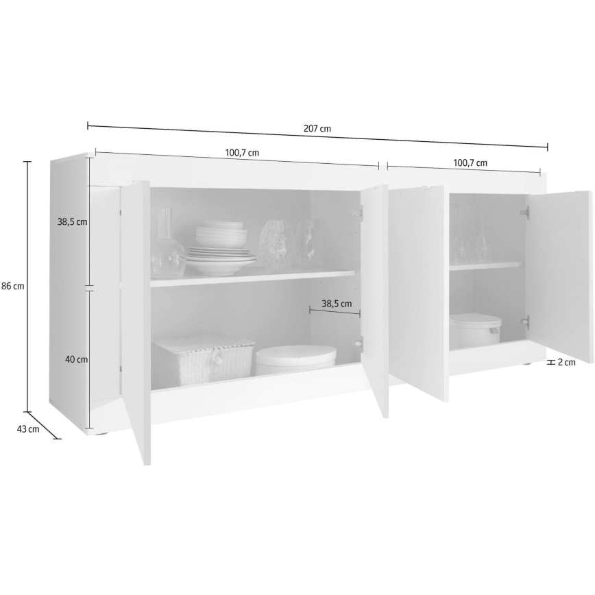 Commode NERILA blanche