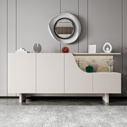 Commode ORBIS 180x40 cm crème/beige