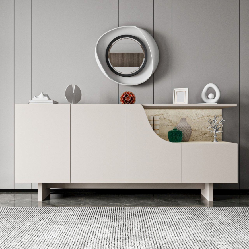 Commode ORBIS 180x40 cm crème/beige