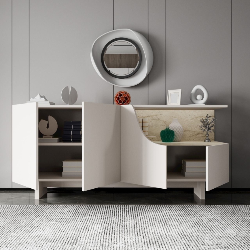 Commode ORBIS 180x40 cm crème/beige