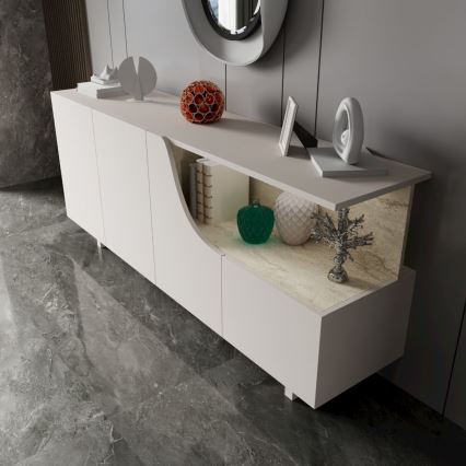 Commode ORBIS 180x40 cm crème/beige