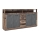 Commode RUNA 190x96x32 cm brun foncé/anthracite