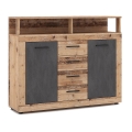 Commode RUNA brun clair/anthracite