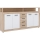 Commode RUNA chêne sonoma/blanc