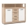 Commode RUNA chêne sonoma/blanc