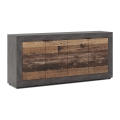 Commode RUNEA brun foncé/anthracite