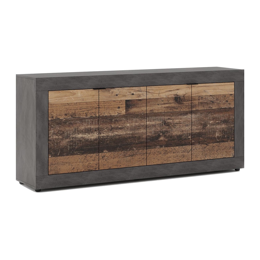 Commode RUNEA brun foncé/anthracite