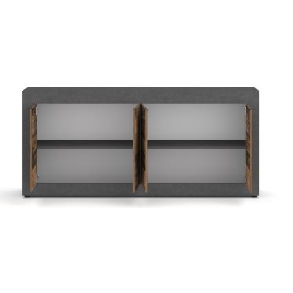 Commode RUNEA brun foncé/anthracite