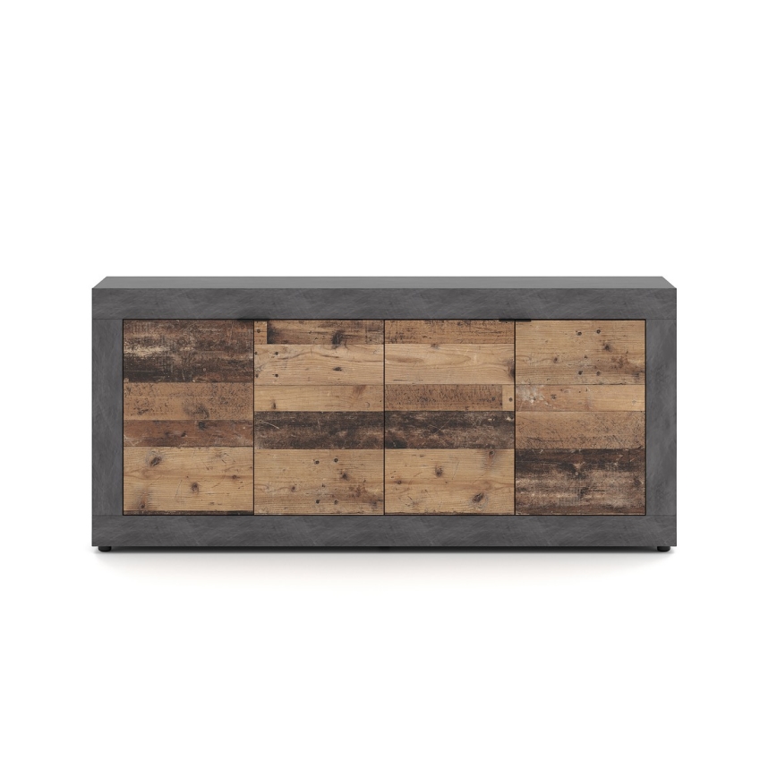 Commode RUNEA brun foncé/anthracite