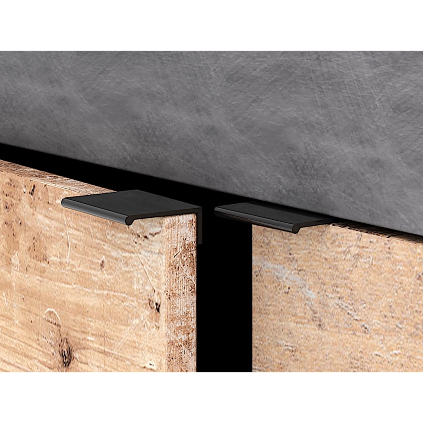 Commode RUNEA chêne clair/anthracite