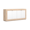 Commode RUNEA chêne sonoma/blanc