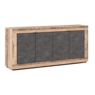Commode RUNEA, marron clair/anthracite