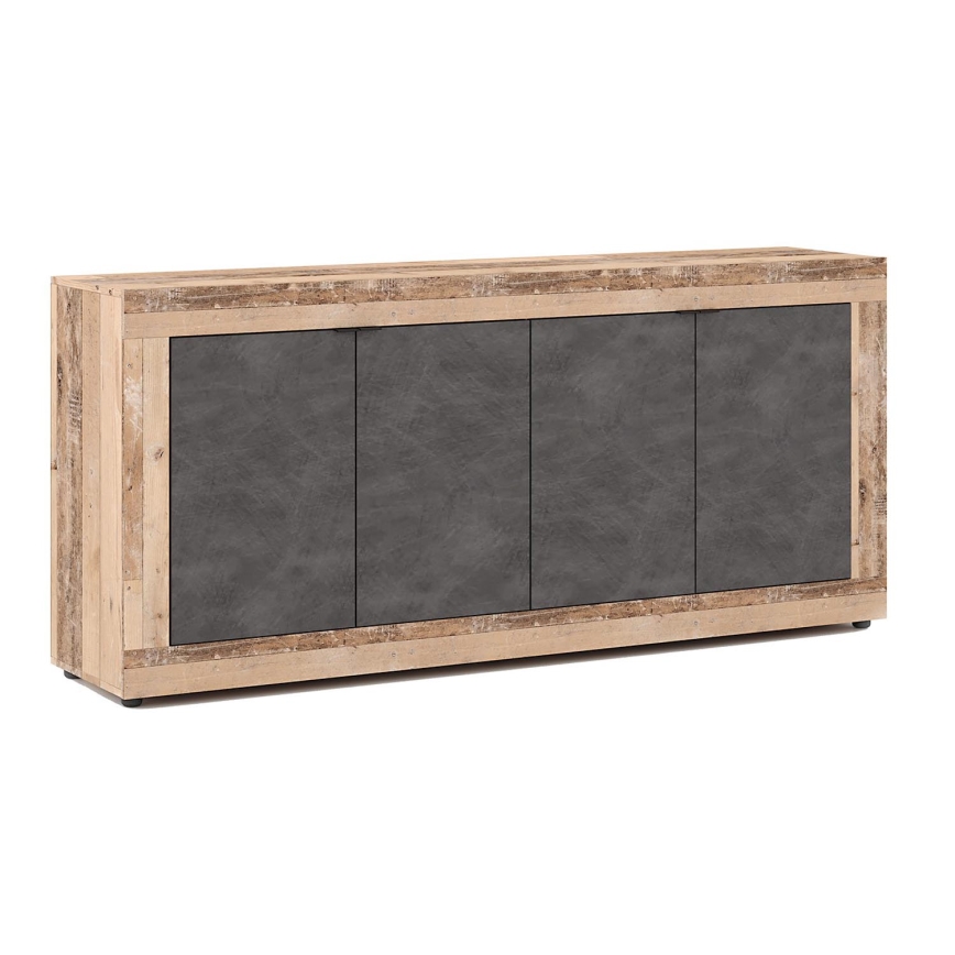 Commode RUNEA, marron clair/anthracite
