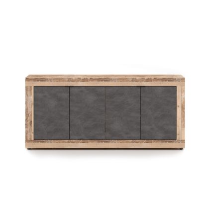 Commode RUNEA, marron clair/anthracite