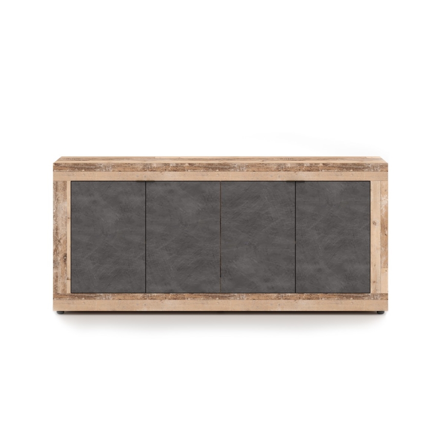 Commode RUNEA, marron clair/anthracite