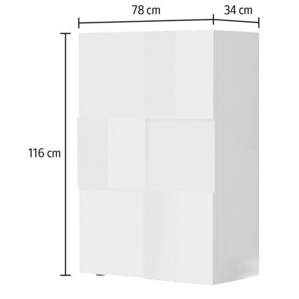 Commode SERIAN blanche