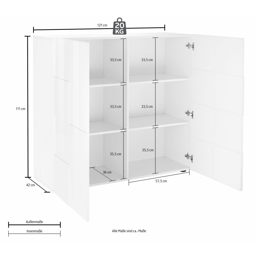 Commode SERIAN chêne Sonoma