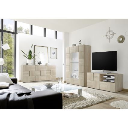 Commode SERIAN, finition chêne Sonoma