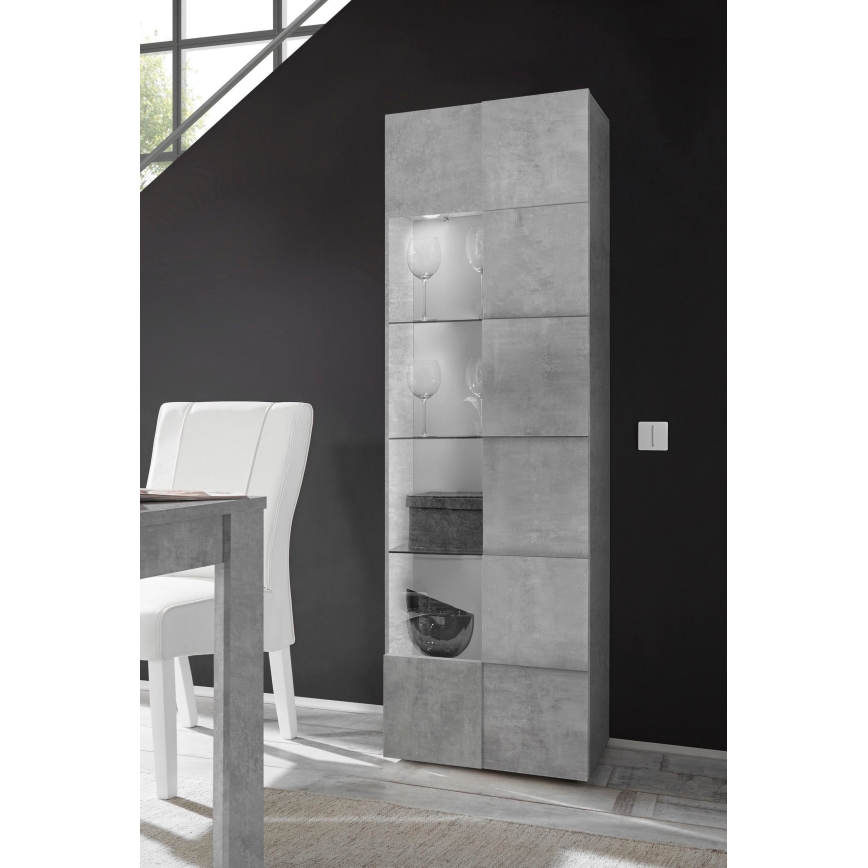 Commode SERIAN gris béton