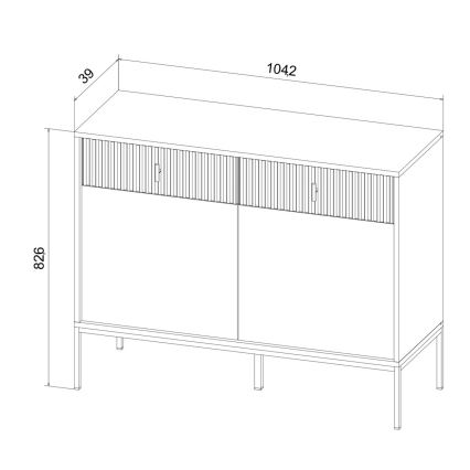 Commode SUE beige/cachemire