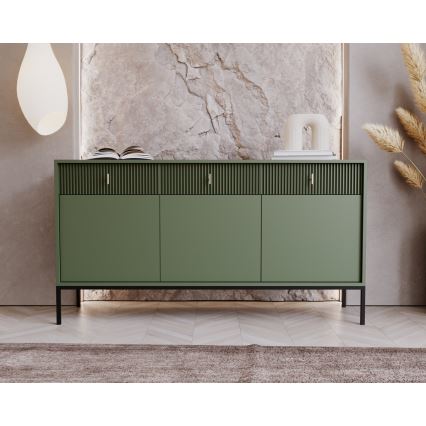 Commode SUE verte/noire