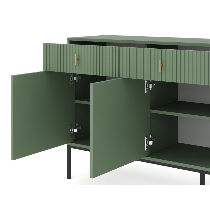 Commode SUE verte/noire