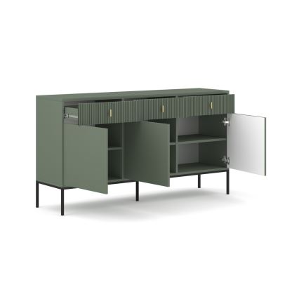 Commode SUE verte/noire