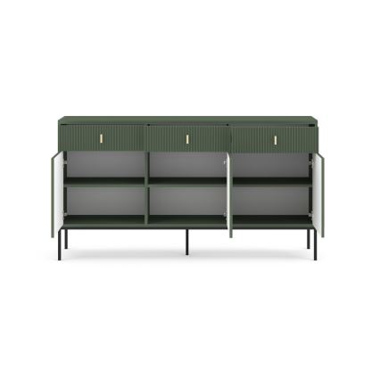 Commode SUE verte/noire