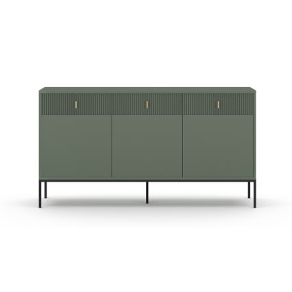 Commode SUE verte/noire