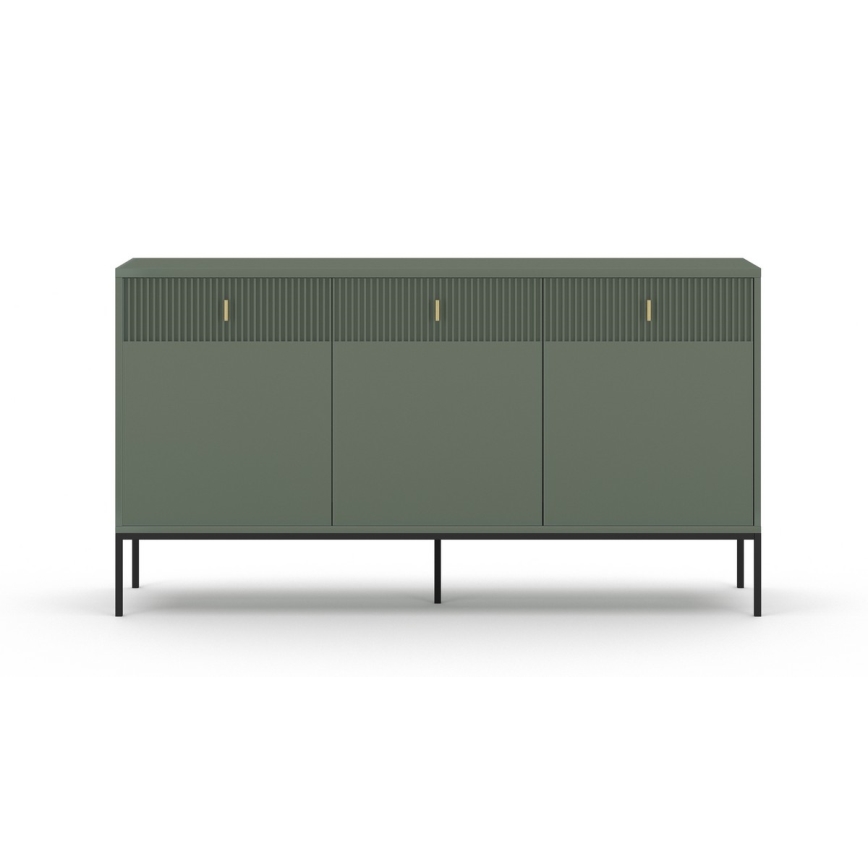 Commode SUE verte/noire