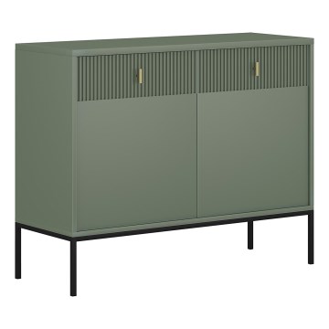 Commode SUE verte/noire
