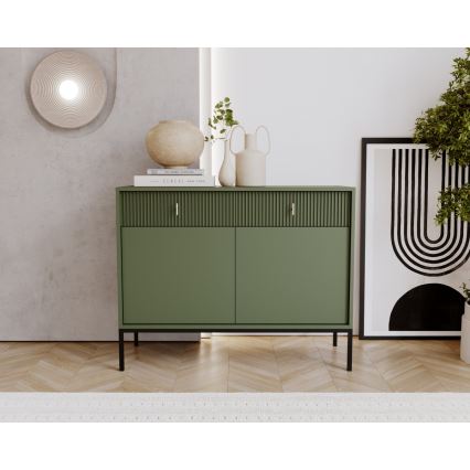 Commode SUE verte/noire