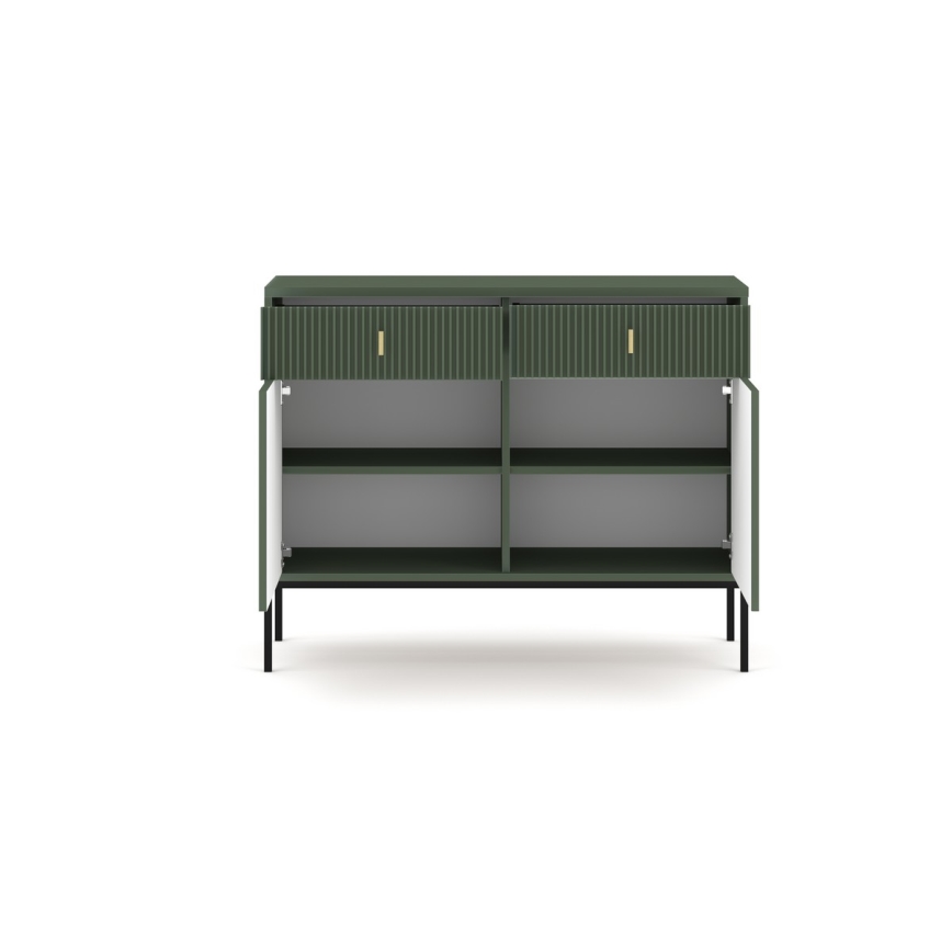 Commode SUE verte/noire