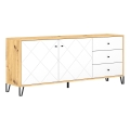 Commode SULA chêne artisan/blanc