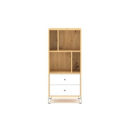 Commode SULA chêne artisan/blanc