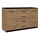 Commode TAYLER chêne craft/noir