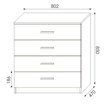 Commode TIMON chêne wotan