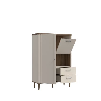 Commode VIRO marron/beige