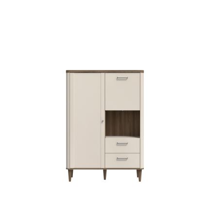 Commode VIRO marron/beige