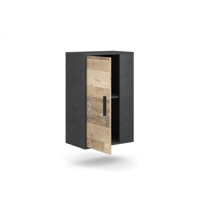 Composition murale BRICK marron/noir